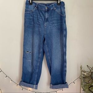Free People Chloe baby barrel carpenter jeans